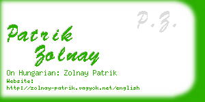 patrik zolnay business card